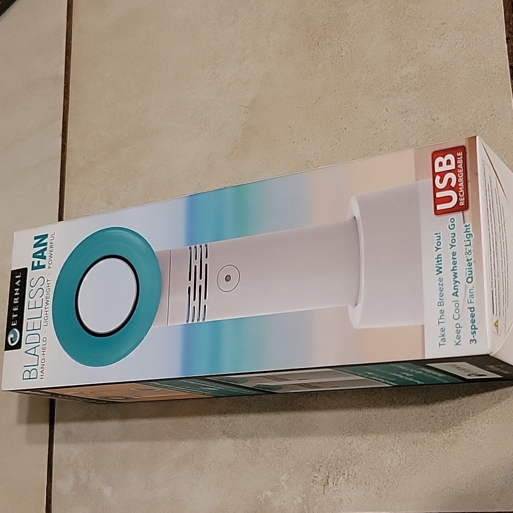 New Bladeless Fan USB Rechargeable